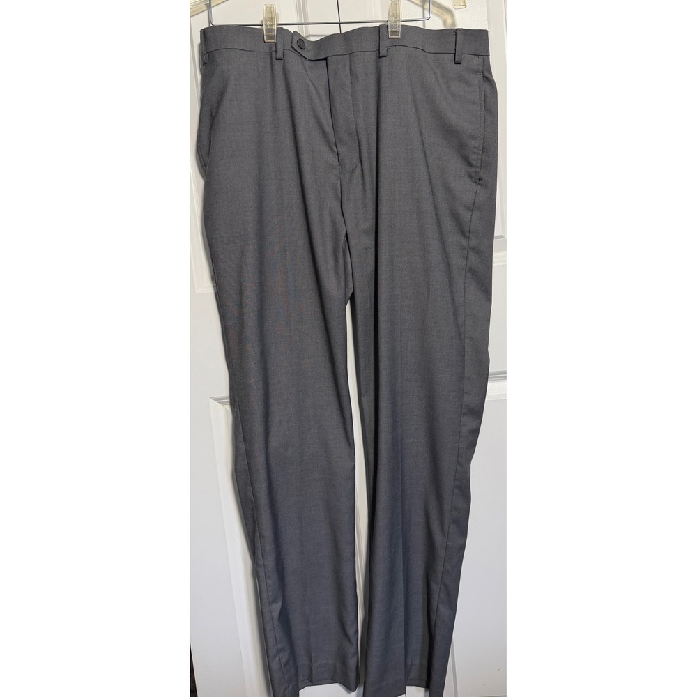 Calvin Klein Dress Pants Mens 38x32 Gray Excellent X Slim Fit Trousers 38W 32L
